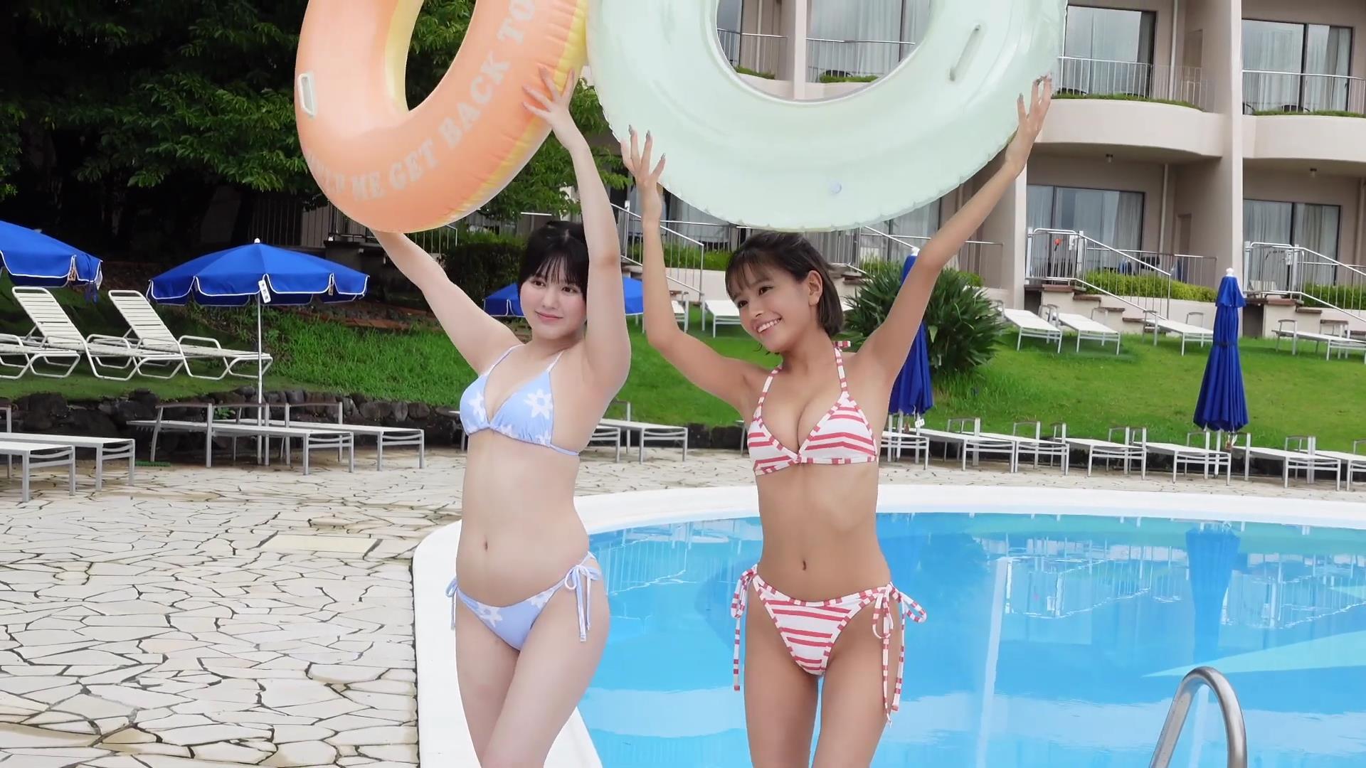 夏芽すず 池田レイラ 同級生 夢の水着グラビア 3枚目