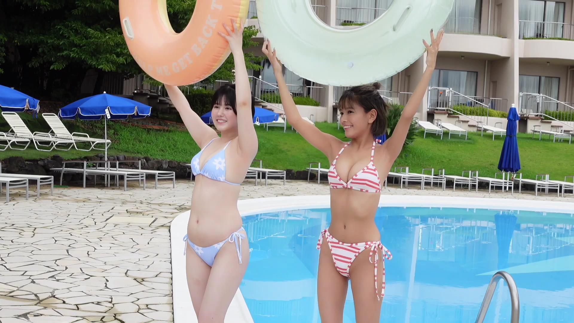 夏芽すず 池田レイラ 同級生 夢の水着グラビア 9枚目