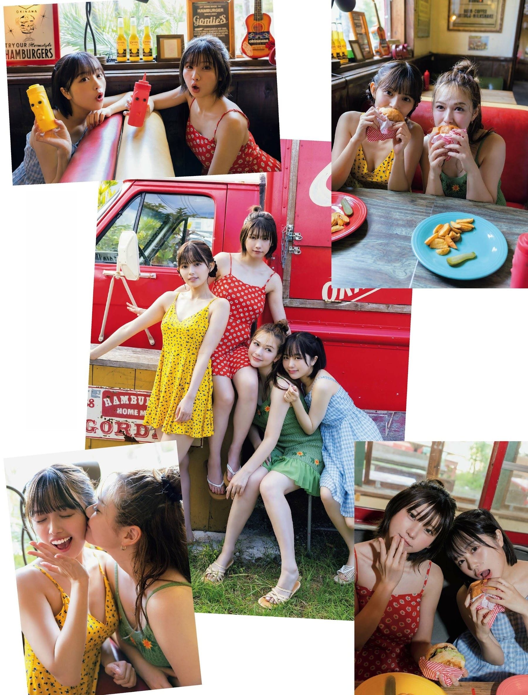【画像あり】東京湾岸がーるず初写真集『えもなむ』発売!えなこ・なえなの等4人の沖縄水着ショット解禁 10枚目