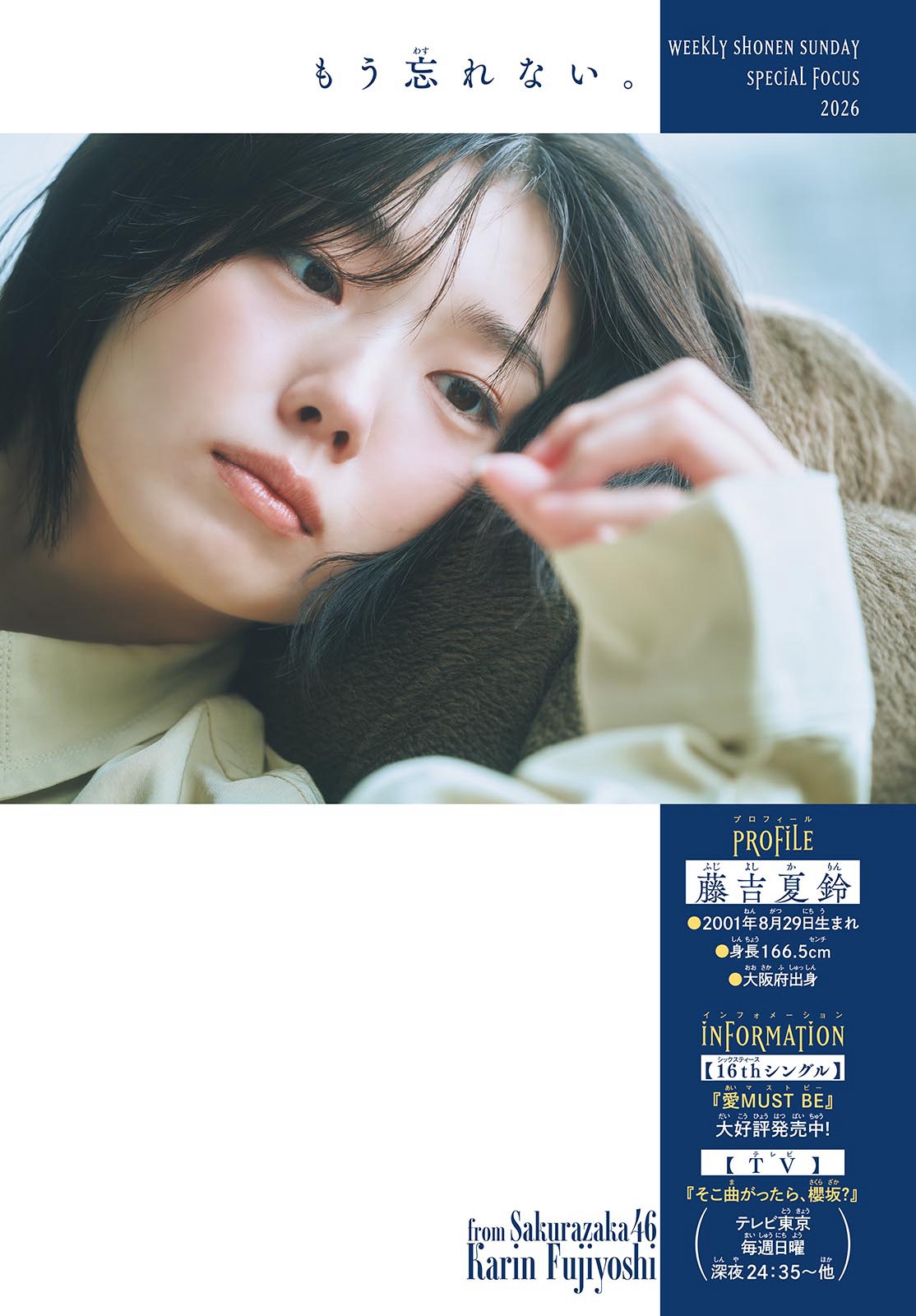 Shonen Sunday 少年サンデー 藤吉夏鈴 – 2026 No.47グラビア画像 8枚目