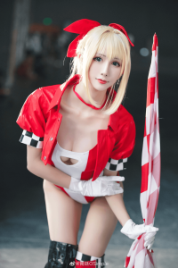 レオタード水着 レースクイーン Fate/Grand Order /ネロ・クラウディウス セクシーコスプレ 雅祈 尼禄机车