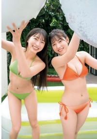 牧野真莉愛 北川莉央 水着ビキニ画像 ようこそ夏世界へ モーニング娘22